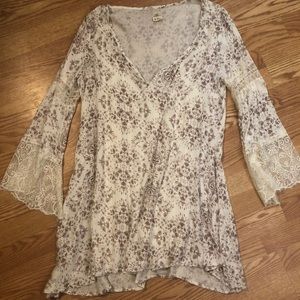 Boho lace floral dress. Size S. Never worn.